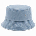 Bucket Hat Einheitsgröße aus Denim Hellblau mit Belüftungsösen