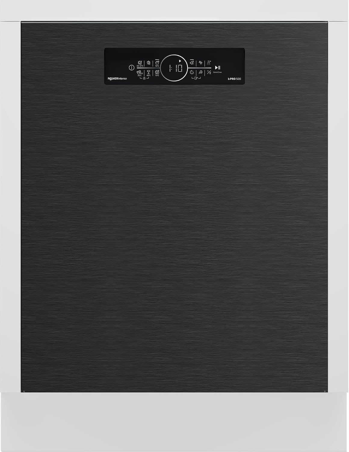 Beko Geschirrspüler, 60 cm, Schwarz/Weiß, BDDN36541DDP, unterbau, für 15 Maßgedecke, 6 Programme, 6 Zusatzfunktionen