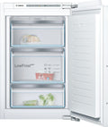 Bosch Gefrierschrank, 88 x 56 cm, 97 L, Weiß, GIV21AFE0 Serie 6 Einbau-, Nische, Flachscharnier, Made in Germany