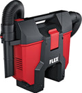 FLEX Staubsauger, 18 V, Rot/Schwarz, Akku-Hüftsauger (mit manueller Filterabreinigung, ohne AKKU, mit Tragegeschirr