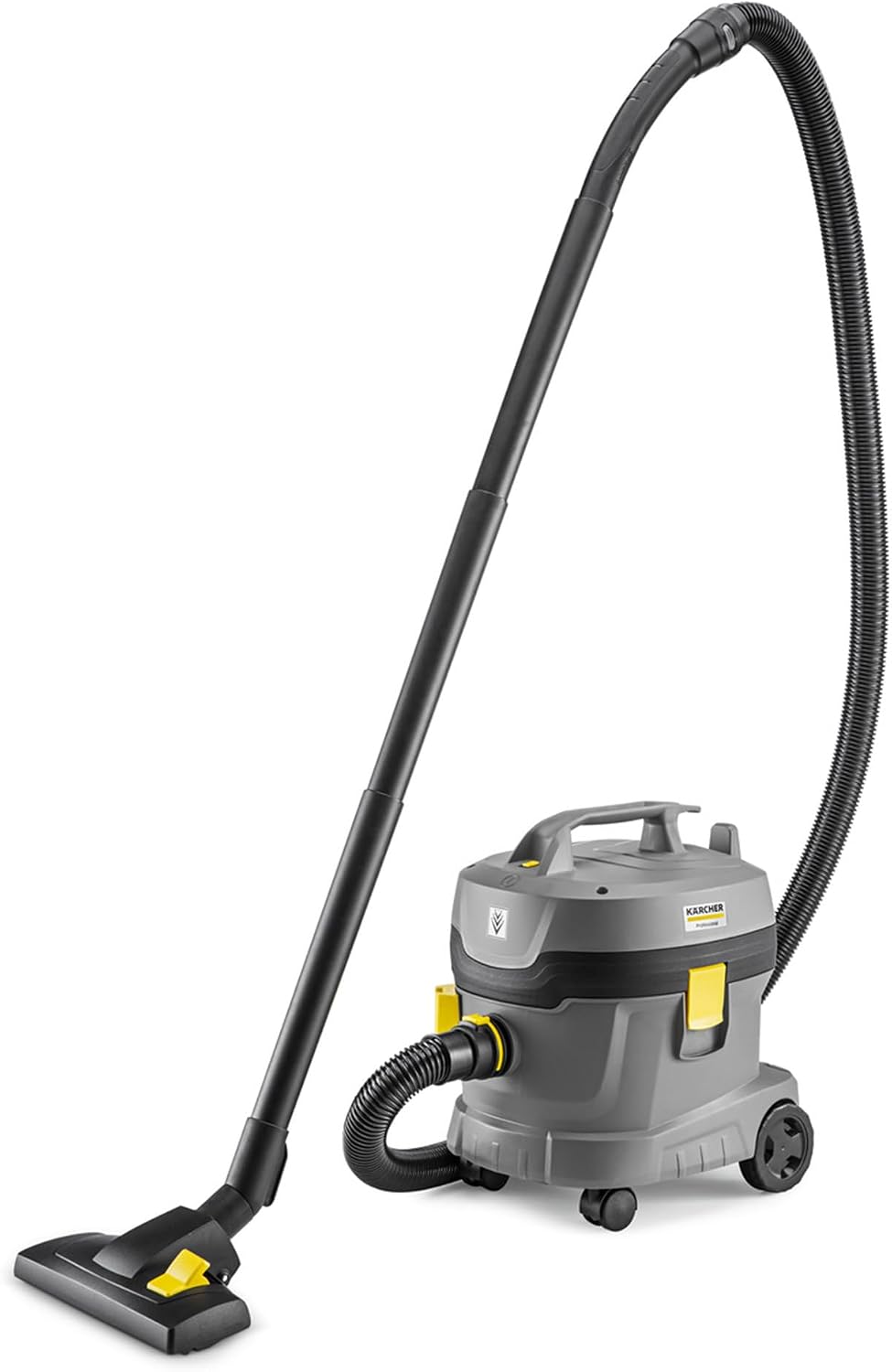 Karcher Staubsauger, 3,9 kg, 850 W, 61 db, 7,5 m, Schwarz/Grau/Gelb, Kärcher Sauger T 11/1 Classic, Leichter, Behälter: 11 l