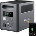 AFERIY Powerstation, 1024 Wh, 1800 W, 230 V, Grau, Solargenerator, LiFePO4 & 1Std Schnellladung Solargenerator, <10ms USV