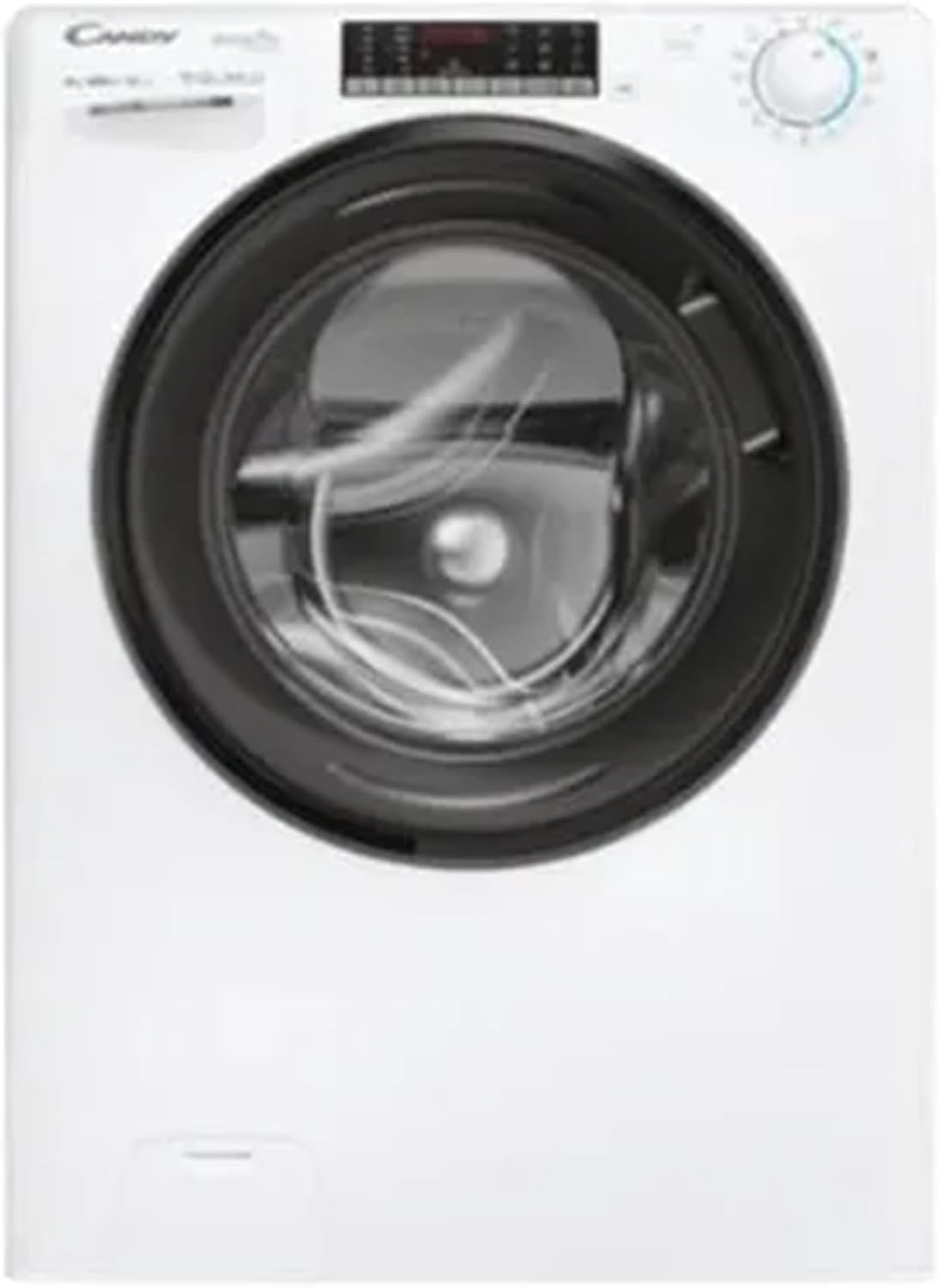 CANDY Waschmaschine, 8 kg, Weiß/Schwarz, CSO286TMB6-S, 1200 U/min, Frontlader, Energieklasse A