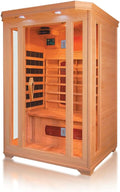 Wellness Point Infrarottherapie, Holz, Infrarotkabine Oslo Alpha, 2 Personen, kanadisches Tannen, Bluetooth-Soundsystem
