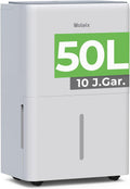 Woleix Luftentfeuchter, 43 dB, 320m, 125m, 50 L, Weiß, Entfeuchter elektrisch für Keller, Raumentfeuchter elektrisch für Räume bis zu ³/ ²