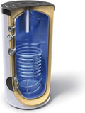 G2 Energy Systems Warmwasserspeicher, 300 L, 1 W, Weiß/Blau/Beige, Standspeicher, Trinkwasserspeicher mit ärmetauscher Energieeffizienzklasse