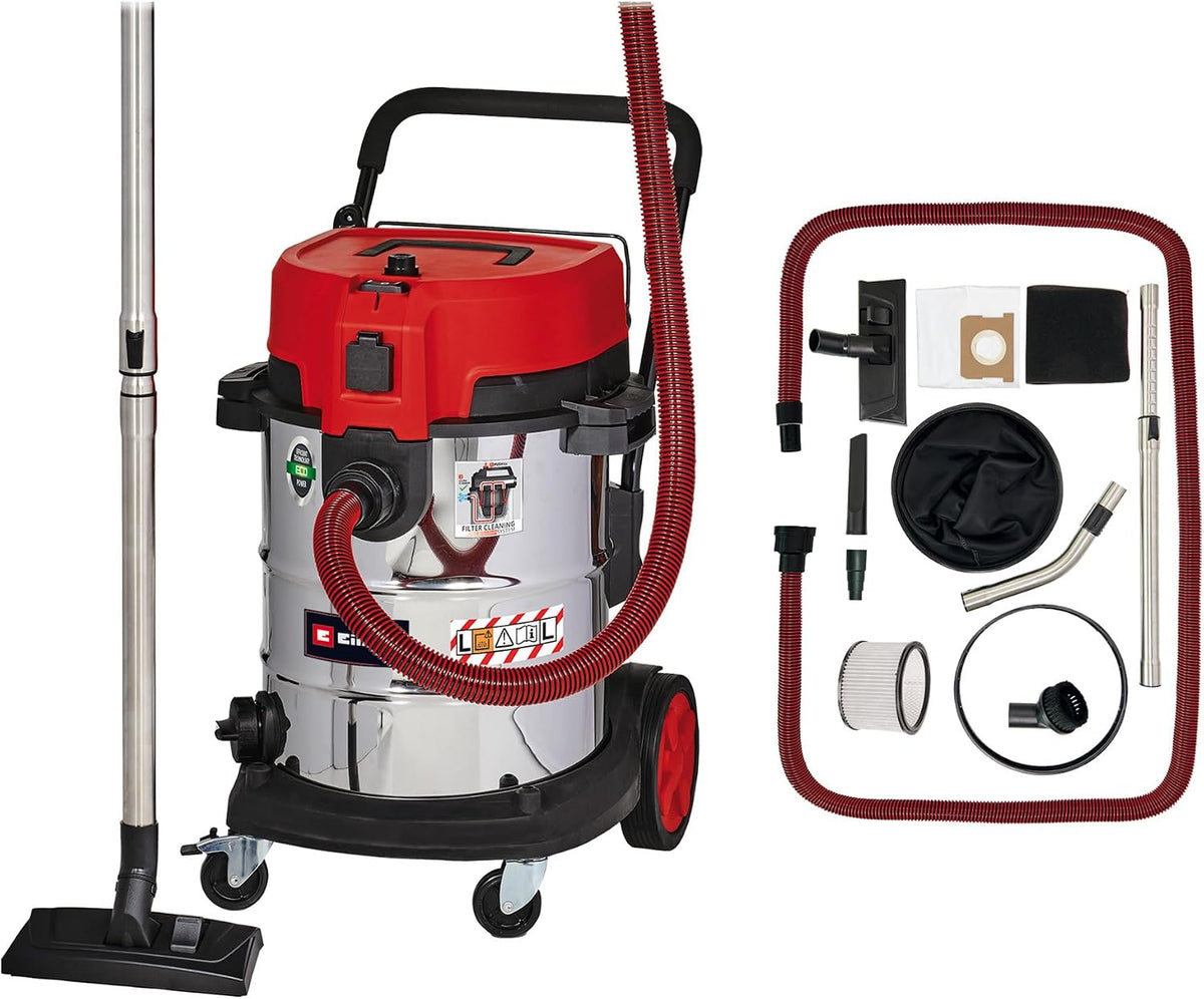 Einhell Kindersitz, 1,600 W, 50 L, Rot/Silber/Schwarz, TE-VC 2350 SACL Wet/Dry Vacuum Cleaner (, Dust Protection Class L