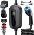 EzGoGo Ladestationen, 11 kW, 7m, Schwarz, Mobile Wallbox Ladegerät Typ 2 (3-phasig) mit Ladekabel CEE, EV Ladestation [6/8/10/13/16A]