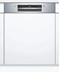 Bosch Geschirrspüler, 60 cm, Weiß/Silber, SMI6ZCS00E Serie 6 Smarter integriert, breit, Besteckschublade, Made in Germany