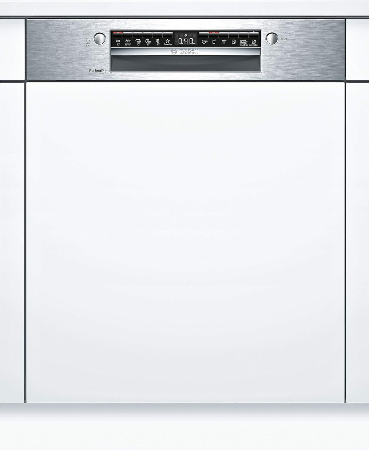 Bosch Geschirrspüler, 60 cm, Weiß/Silber, SMI6ZCS00E Serie 6 Smarter integriert, breit, Besteckschublade, Made in Germany