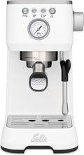 Solis Kaffeemaschine, 1,7 Liter, Weiß, Kaffeeautomat, Barista Perfetta Plus (Typ 1170), Siebträgermaschine