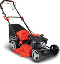 Scheppach Rasenmäher, 55 Liter, 46 cm, Schwarz/Orange/Silber, MS161-46 Benzin mit Antrieb - Schnittbreite, Reinigungsfunktion
