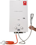 TABODD Baumarkt,Klempnerarbeiten,Durchlauferhitzer & Ersatzteile, 36KW, 18 L, Weiß/Silber/Rot