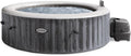 Intex Tablet, 216 x 71 cm, 1098 L, 2200 W, Grau/Weiß, PureSpa Greywood Deluxe In- & Outdoor Whirlpool aufblasbar