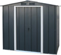 Duramax Gerätehaus, 2.17 m, Anthrazit, ECO 6 x 4 ( ²) Metall, feuerverzinktes Metall - Geräteschuppen, verstärkte Dachkonstruktion