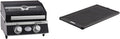 RÖSLE Gasgrill, Schwarz/Silber, BBQ-Portable VIDERO G2-P tragbarer Tischgrill mit 2