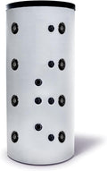 SUNEX Pufferspeicher, 300 L, 1 W, Weiß/Schwarz, ® für Heizung und Warmwasser, mit ärmetauscher, bis 95°C, mit Wärmedämmung