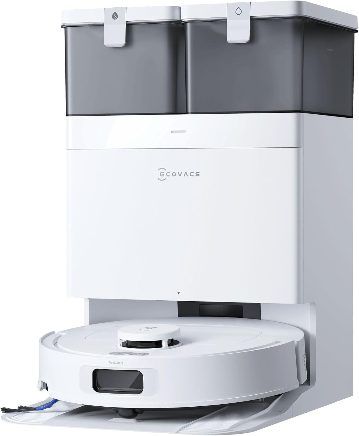 ECOVACS Saugroboter Deebot T30C, Weiß/Schwarz, Omni, mit Wischfunktion, 20.000 Pa, OZMO Turbo 2.0 Wischen, ZeroTangle 3.0 Anti-Verheddern