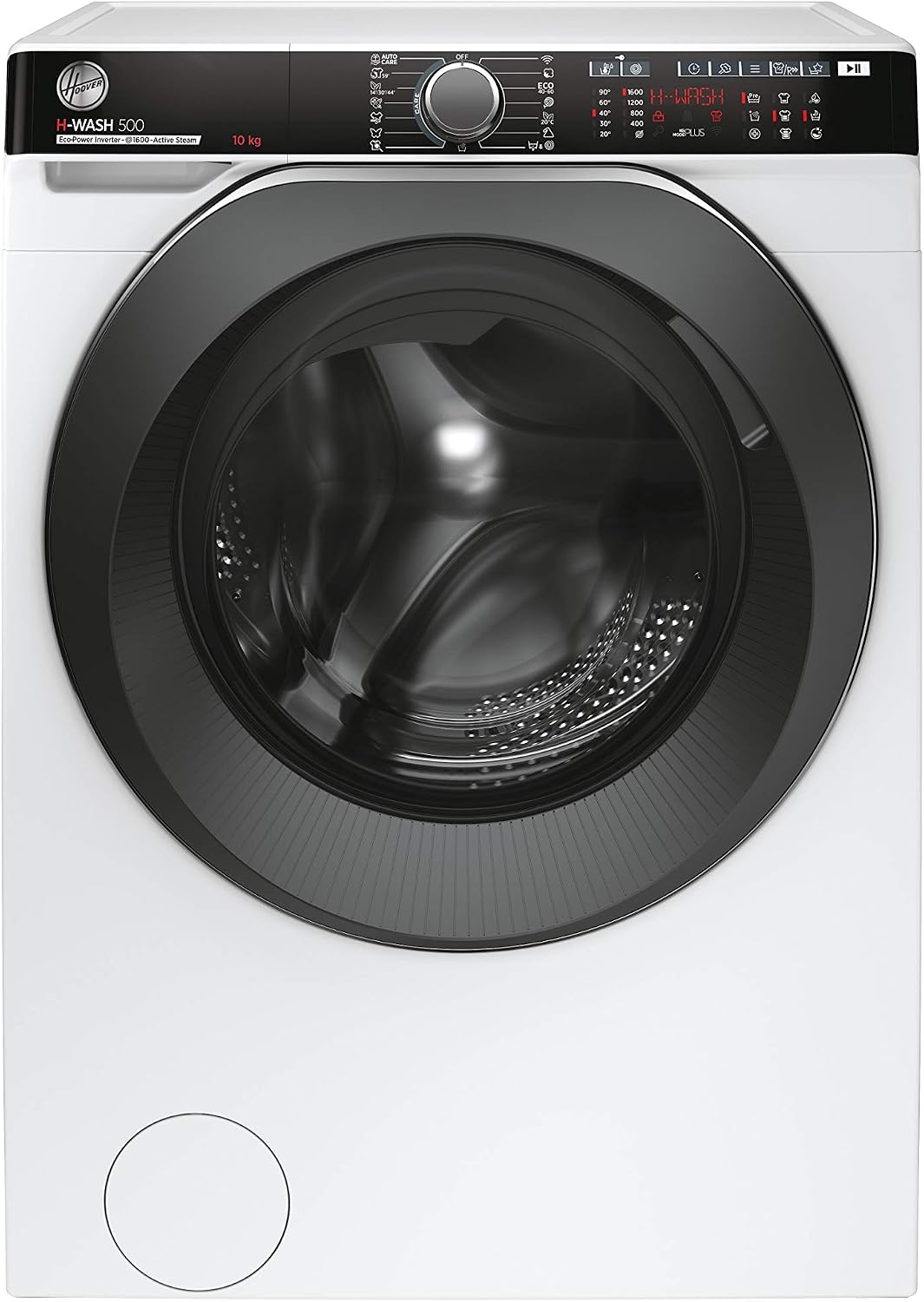 Hoover Waschmaschine, 10 kg, Weiß/Schwarz, H-WASH 500 PRO HWP 610AMBC / / 1600 U/Min. / Eco-Power