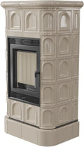 kratki Kaminofen, 8 kW, Beige/Schwarz, Blanka Fireplace Insert Kit