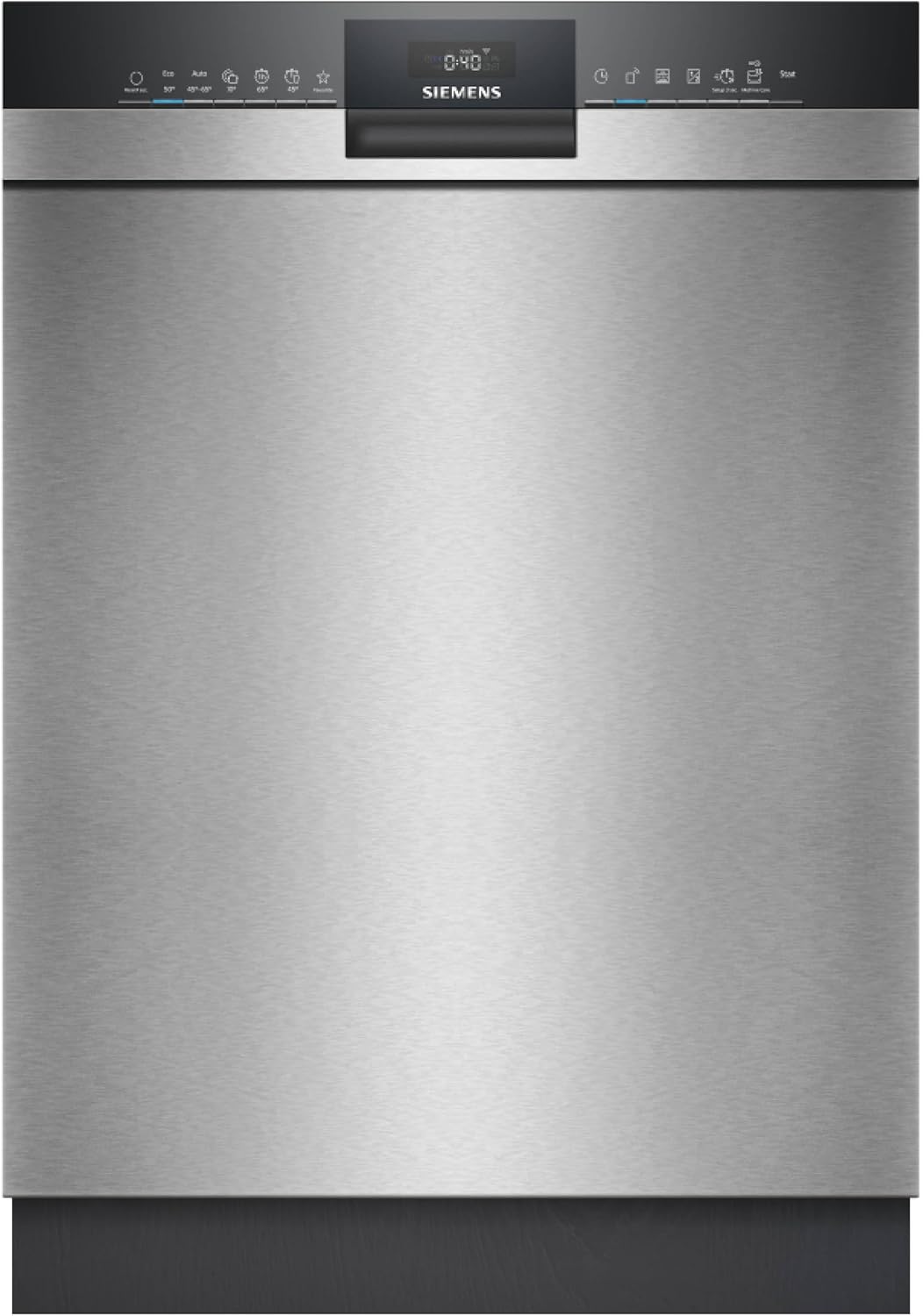 SIEMENS Geschirrspüler, 60 cm, Edelstahl, SN43HS10TE, iQ300 Smarter Unterbau, breit, Besteckkorb, angenehm leise dank iQdrive-Motor