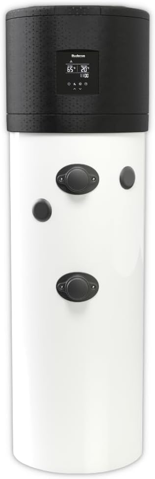 Buderus Wärmepumpen, 260 Liter, Schwarz/Weiß, Warmwasser-Wärmepumpe, Logatherm WPT260.4 A