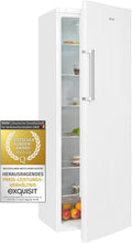Exquisit Kühlschrank, 331 L, Weiß, KS350-V-H-040E weiss, ohne Gefrierfach freistehend Volumen, Türanschlag wechselbar