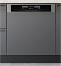 Bauknecht Geschirrspüler, 60 cm, Grau/Schwarz, BBO 3O539 PLGT Integrierbarer / 14 Maßgedecke / ActiveDry/