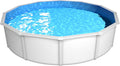 STEINBACH Stahlrahmenpool, 460 x 120 cm, 17.900 l, weiß/blau, Stahlwandpool Set Nuovo de Luxe II, 012151
