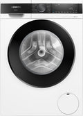 SIEMENS Waschmaschine, 9 kg, Weiß/Schwarz, WG44G2Z22, iQ500, 1400 UpM, Antiflecken-System, smartFinish für weniger Bügeln