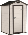 Gerätehaus Keter, 1,76m, Beige/Braun, Manor 4x3, Beige, ³ Rauminhalt, wetterfest