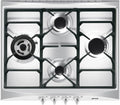 Smeg Kochfeld, Edelstahlfarben/Schwarz, Gas SELEZIONE - SR264XGH2