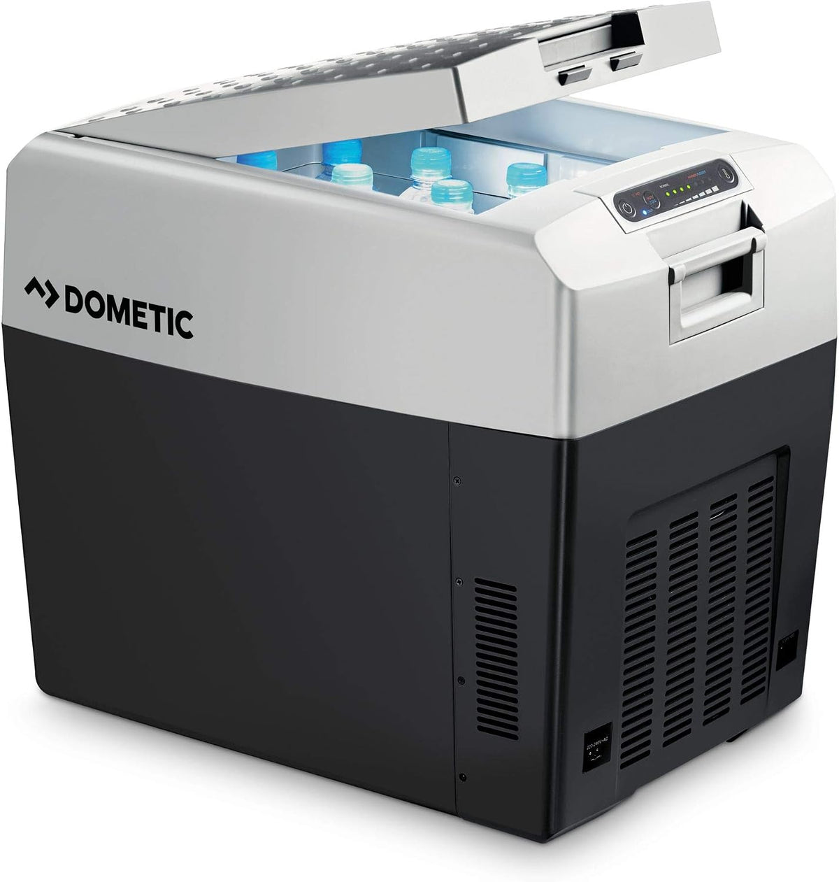 DOMETIC Kühlschränke, 33 Liter, 230 V, 24 V, Grau/Schwarz, Tropicool TCX 35 - tragbare elektrische Kühlbox, 12/ und für Auto