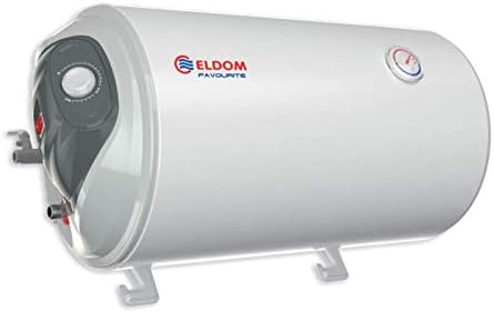 ELDOM Warmwasserspeicher, 50 Liter, 2 KW, Weiß/Grau, Favourite WH05039 L Waagerechte LINKS