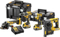 DEWALT Elektrowerkzeug, 18 V, 5 Ah, Schwarz/Gelb, XR bürstenloses Set - 3 x (4 Stück), DCK422P3T-QW