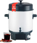 Clatronic Einkochautomaten, 1800 W, 25 L, Weiß/Schwarz, ® 2in1 Heißgetränke- & Einkochautomat mit Tankinhalt, Einkochtopf für z.B. Glühwein oder