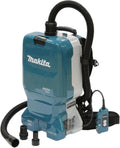 Makita DVC665ZU Staubsauger, DVC665ZU, Blau/Schwarz, Rucksack 2x18 V mit Bluetooth (ohne Akku, ohne Ladegerät)