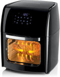 GOURMETmaxx Heissluftfritteuse, 1800 W, 12 L, Schwarz, Digitale Heißluftfritteuse XXL-Ofen, Airfryer mit Timerfunktion