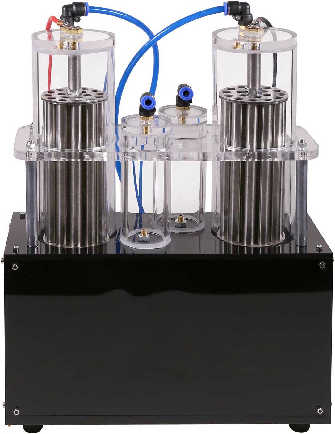 ToysWeltX Powerstation, transparent/schwarz, Wasserelektrolysegerät, Wasserstoff- und Sauerstofftrennungsgenerator mit doppeltem