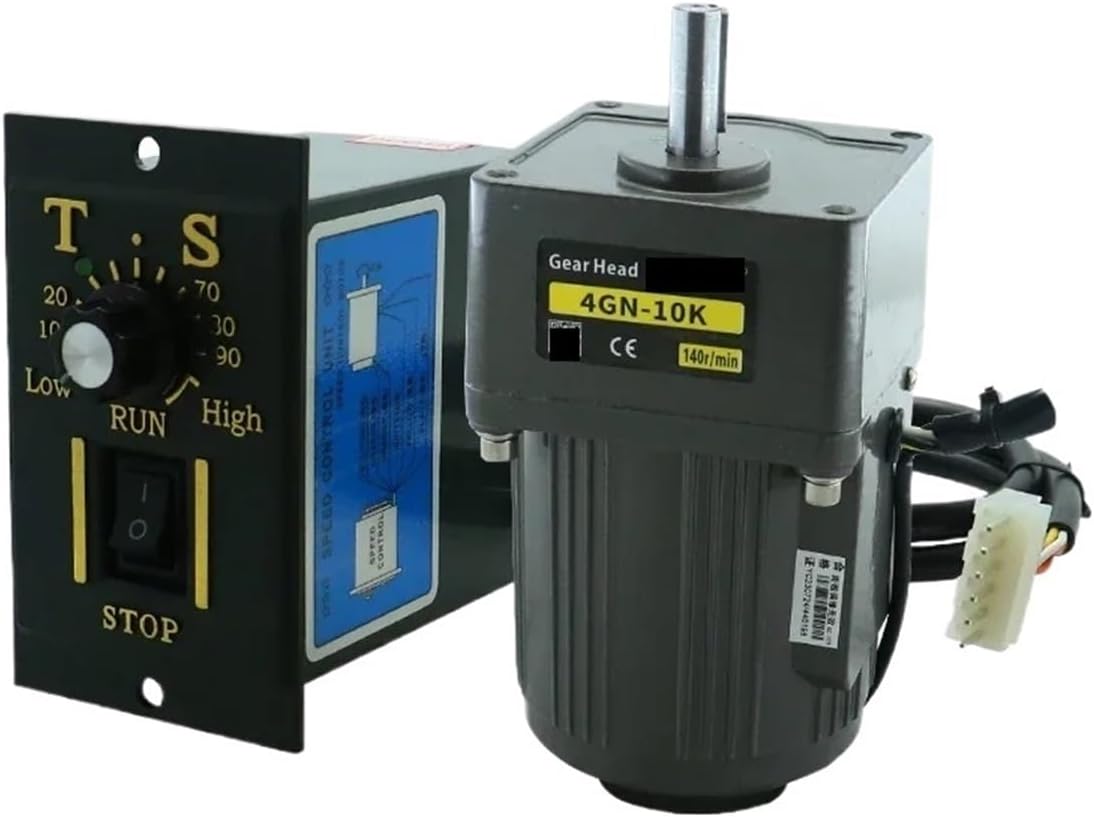 ZXAOMMBEA Elektromotor, 220 V, 10 mm, 25 W, Grau/Schwarz, Motor Wechselstrommotor 50/60 Hz Einphasen-Asynchronmotor
