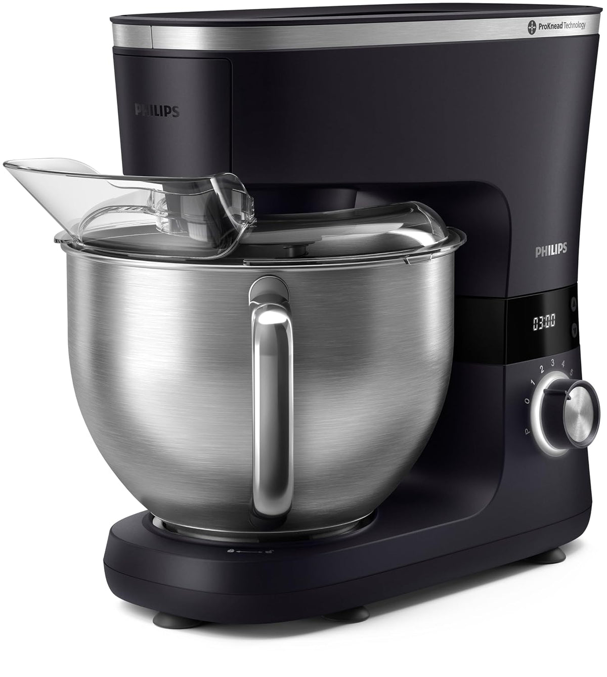 Philips Küche Haushalt & Wohnen,Elektrische Küchengeräte,Küchenmaschinen Rührgeräte & Mixer, 5,5 Liter, Silber/Schwarz
