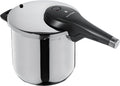 WMF Gasherd, 22 cm, 6,5l, Silber/Schwarz, Perfect Premium One Pot Schnellkochtopf Induktion, Dampfkochtopf, Cromargan Edelstahl poliert