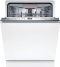 Bosch Geschirrspüler, 60 cm, Weiß, SMH6TCX01E Vollintegrierter Serie 6, Einbau-Spülmaschine mit Besteckschublade