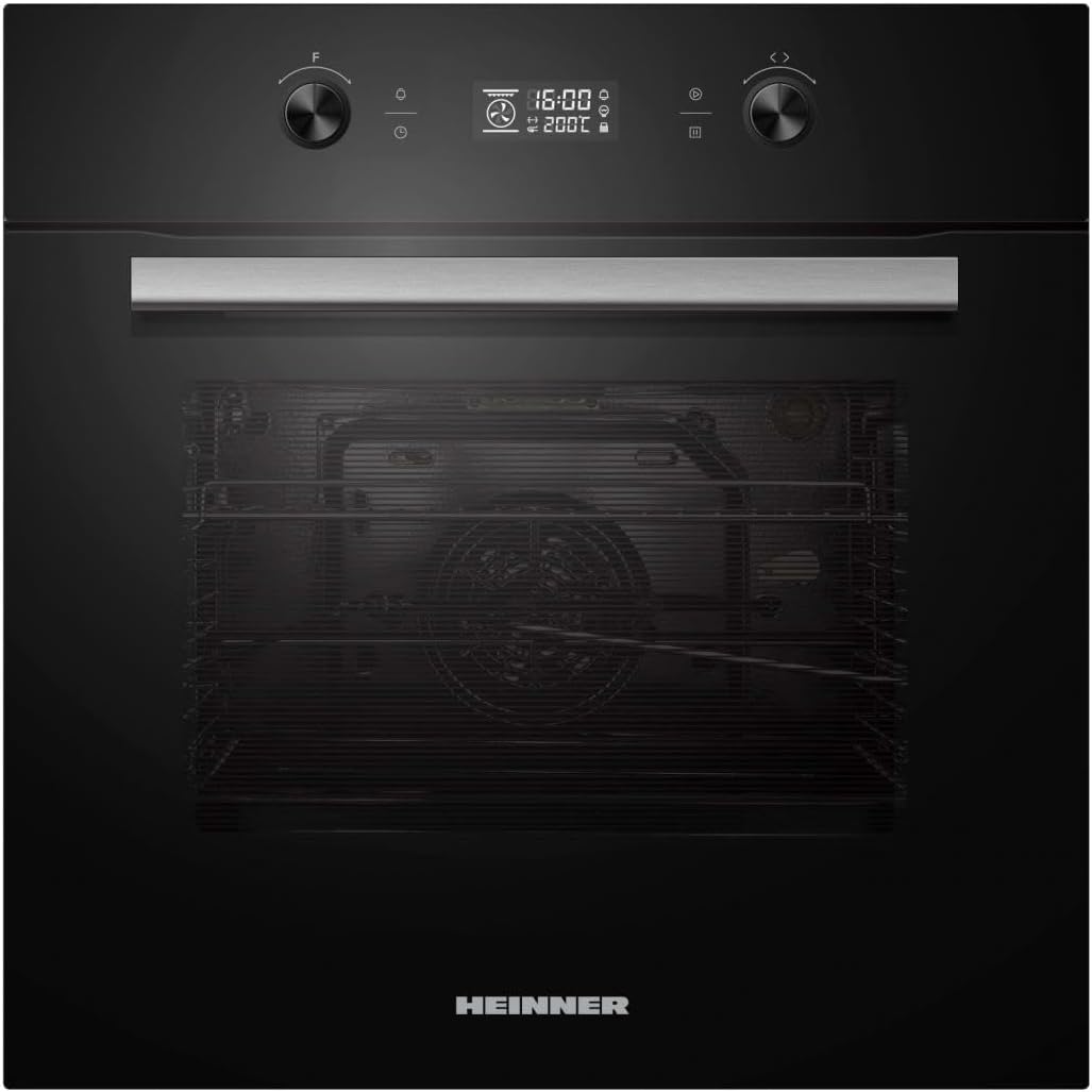 HEINNER Backofen, 70 L, Schwarz, HBO-M709GCDRC-GBK Einbau-, Fassungsvermögen, 9 Funktionen inkl. Grill, Heißluft