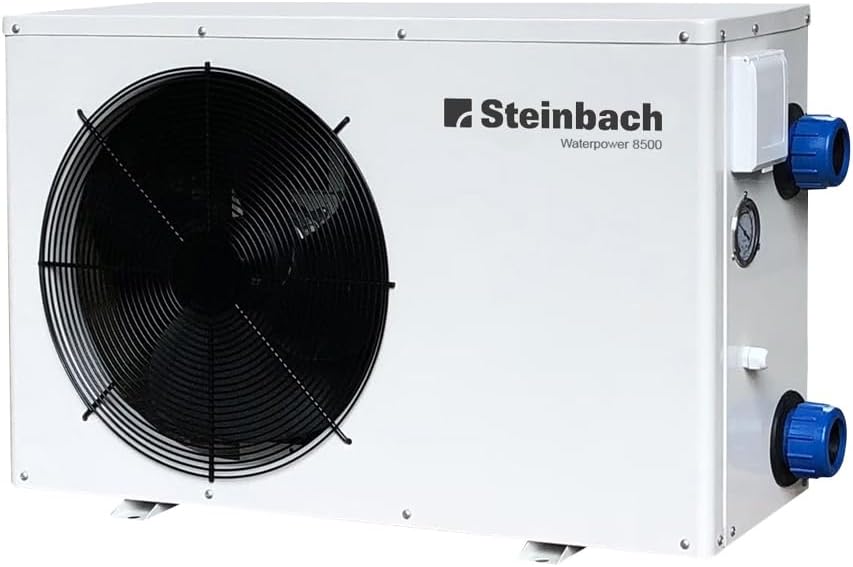 STEINBACH Heizpumpen, 1,45 kW, 8,5 kW, 6,0 kW, 230 V, Weiß/Schwarz, Wärmepumpe Waterpower 8500, Heizleistung, Kühlleistung