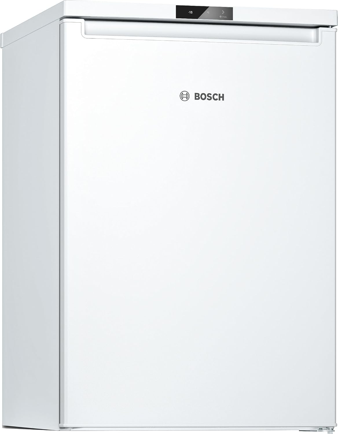 Bosch Gefrierschrank, 39 dB, 83 L, Weiß, GTV15NWEB Serie 2 Mini- 85 x 56, Super Gefrieren für schnelles Einfrieren von frischen