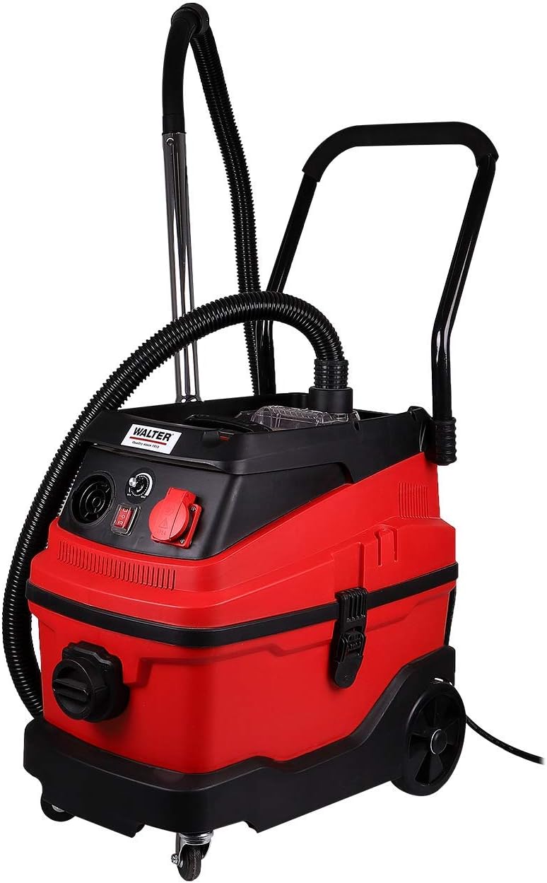 WALTER Nass- & Trockensauger, 1600 W, 30 L, Rot/Schwarz, 3-in-1 Multifunktionssauger, mit Wasserfilter und HEPA-Filter