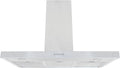 Exquisit Dunstabzugshaube, 90 cm, Silber, FKH90-2.1 Inox, Kaminhaube, Energieeffizienzklasse C, Inox, breit, Wandmontag