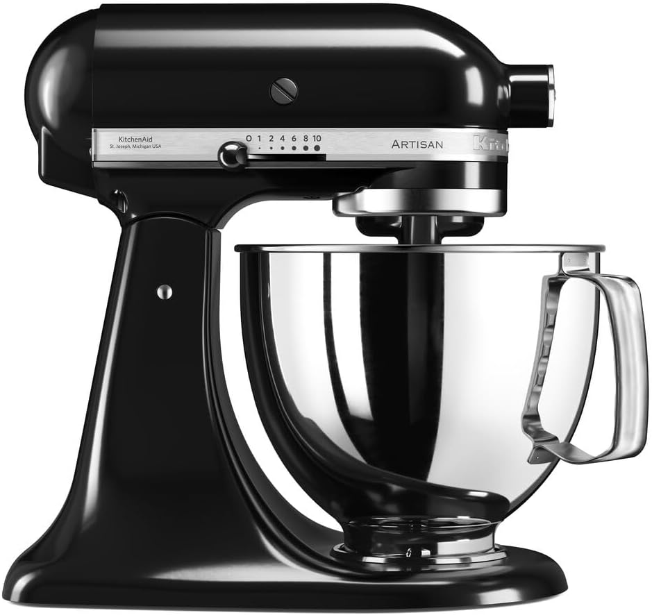 KitchenAid Universalküchenmaschinen, 4.8 L, Schwarz, Küchenmaschine - Artisan - Kippbarem Food Processor