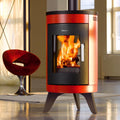 Wamsler Kaminofen, Rot/Schwarz, W20001016415 City Stahl Rot/A+